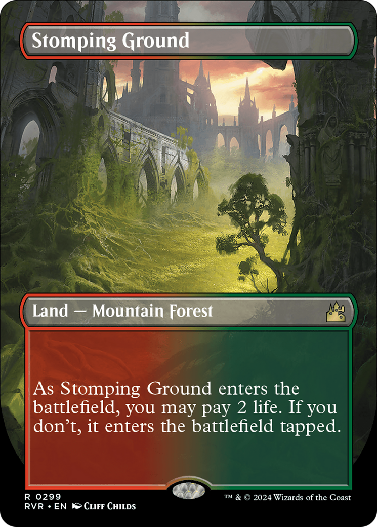Stomping Ground (Borderless) [Ravnica Remastered] | Good Games Morley