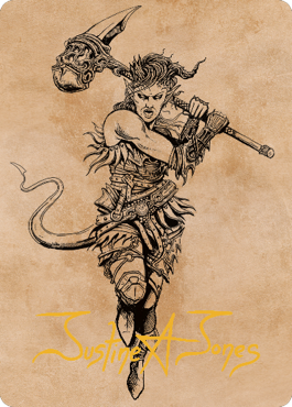 Karlach, Fury of Avernus Art Card (54) (Gold-Stamped Signature) [Commander Legends: Battle for Baldur's Gate Art Series] | Good Games Morley