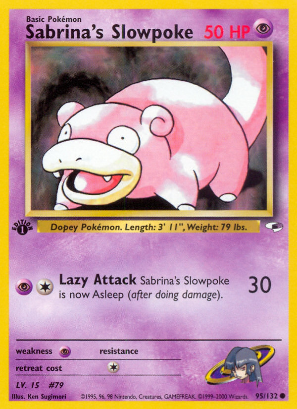 Sabrina's Slowpoke (95/132) [Gym Heroes 1st Edition] | Good Games Morley