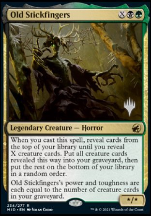 Old Stickfingers (Promo Pack) [Innistrad: Midnight Hunt Promos] | Good Games Morley