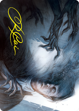 Dread Fugue Art Card (Gold-Stamped Signature) [Innistrad: Crimson Vow Art Series] | Good Games Morley
