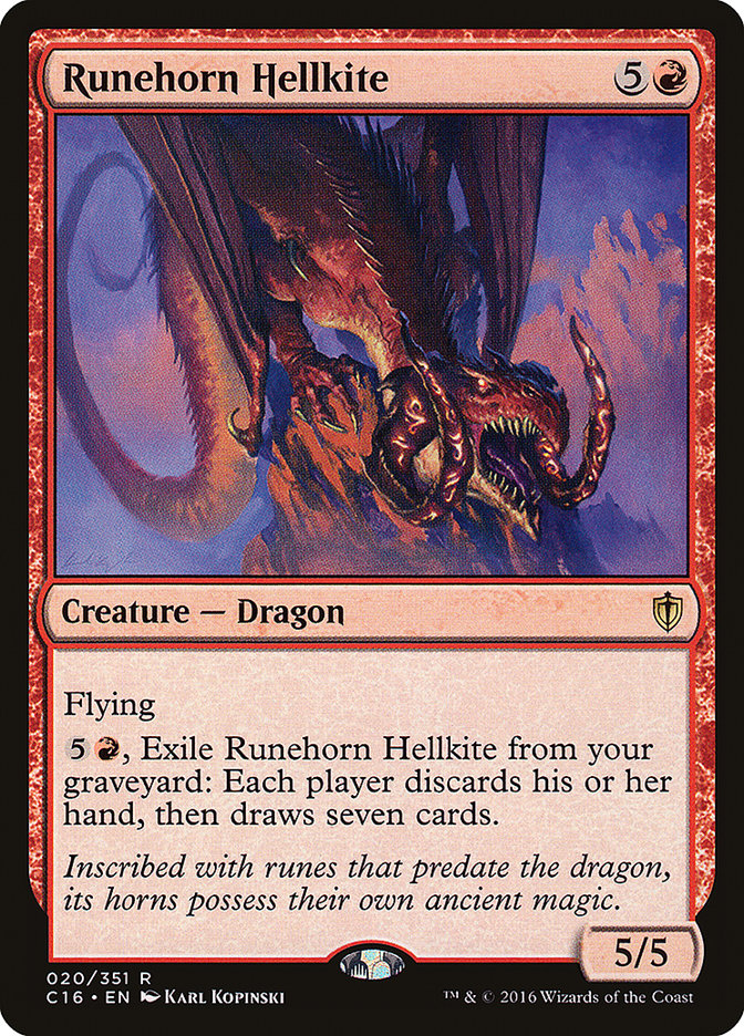 Runehorn Hellkite [Commander 2016] | Good Games Morley