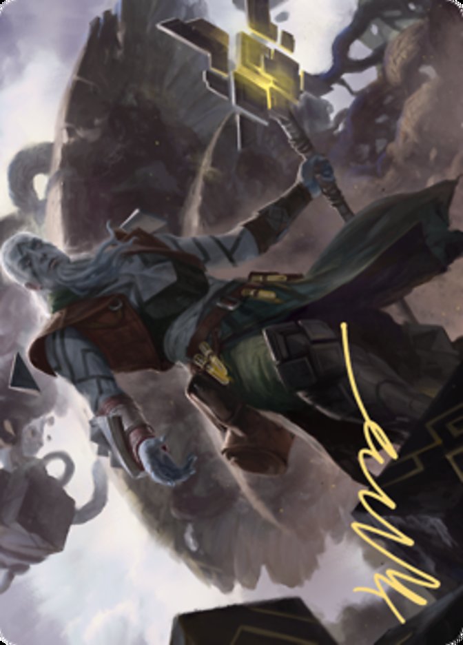 Orah, Skyclave Hierophant Art Card (Gold-Stamped Signature) [Zendikar Rising Art Series] | Good Games Morley