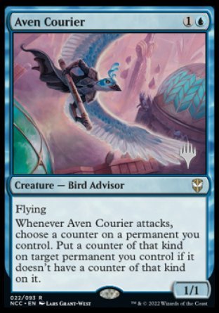 Aven Courier (Promo Pack) [Streets of New Capenna Commander Promos] | Good Games Morley
