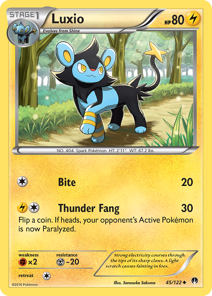 Luxio (45/122) [XY: BREAKpoint] | Good Games Morley
