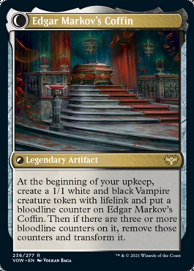 Edgar, Charmed Groom // Edgar Markov's Coffin [Innistrad: Crimson Vow] | Good Games Morley
