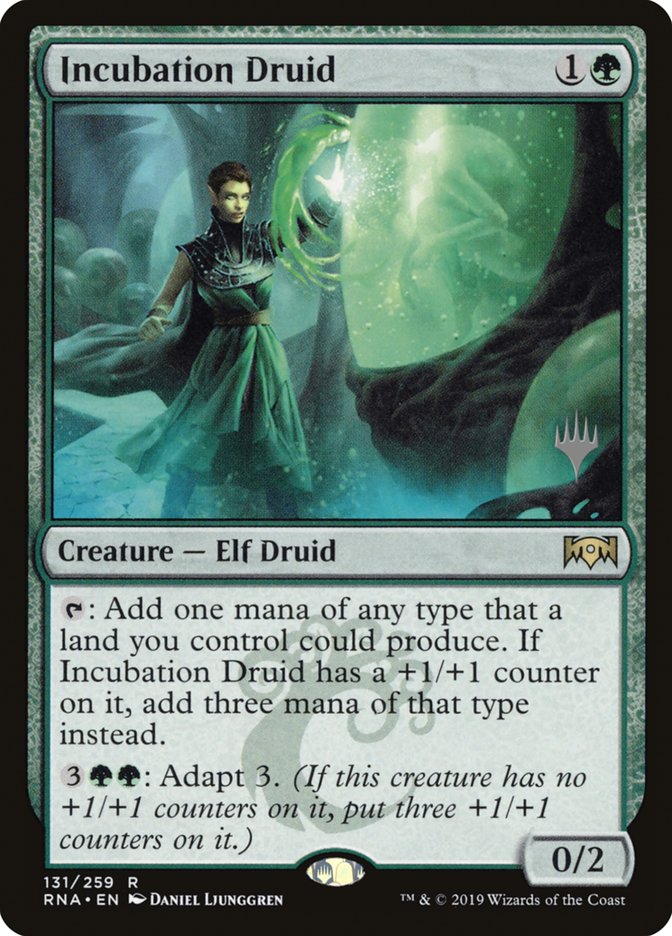 Incubation Druid (Promo Pack) [Ravnica Allegiance Promos] | Good Games Morley