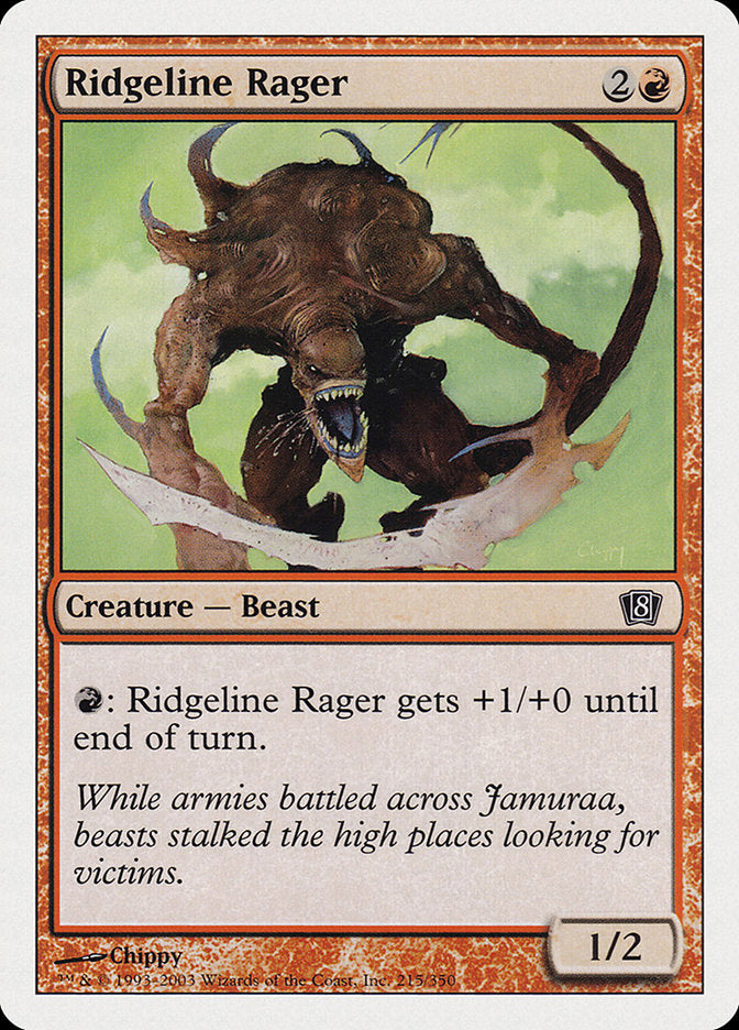 Ridgeline Rager [Eighth Edition] | Good Games Morley