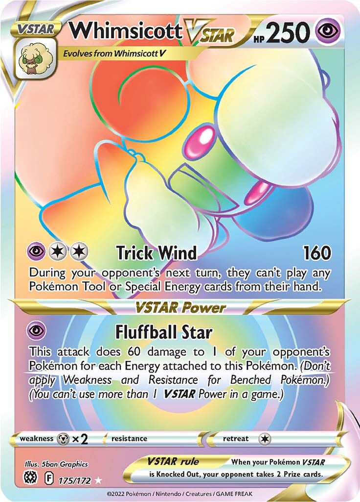 Whimsicott VSTAR (175/172) [Sword & Shield: Brilliant Stars] | Good Games Morley