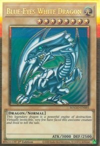 Blue-Eyes White Dragon [MAGO-EN001] Gold Rare | Good Games Morley