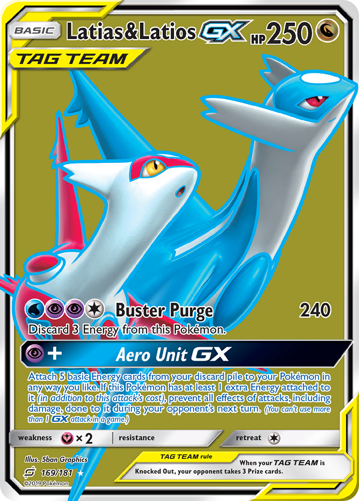 Latias & Latios GX (169/181) [Sun & Moon: Team Up] | Good Games Morley
