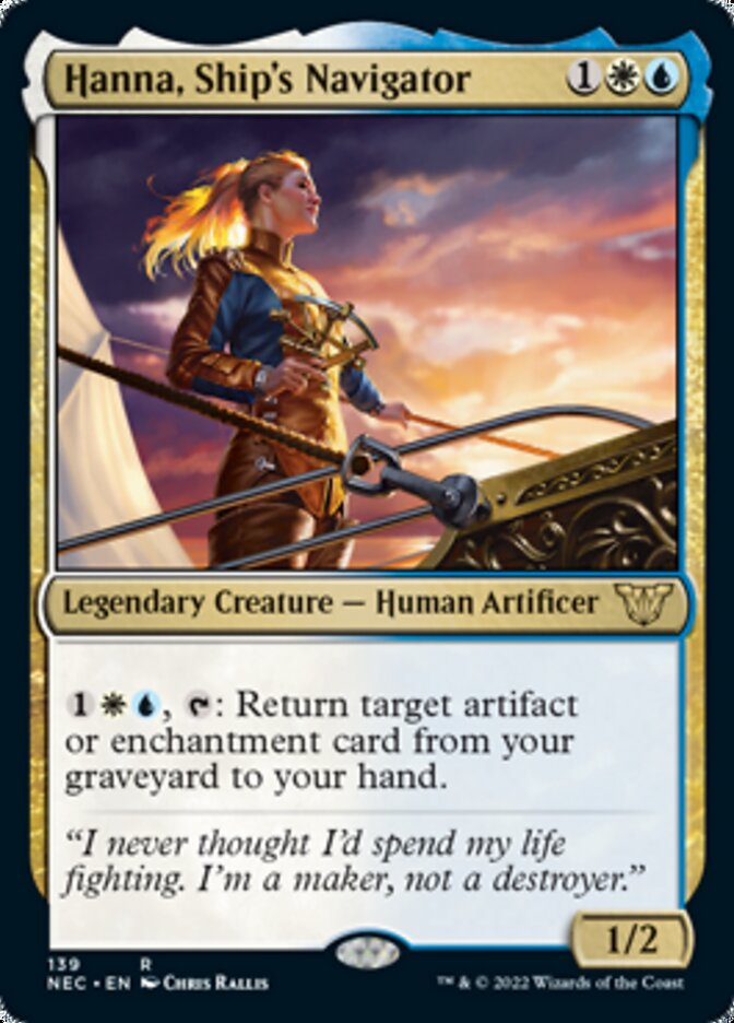 Hanna, Ship's Navigator [Kamigawa: Neon Dynasty Commander] | Good Games Morley