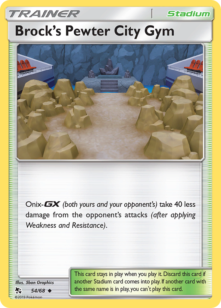 Brock's Pewter City Gym (54/68) [Sun & Moon: Hidden Fates] | Good Games Morley