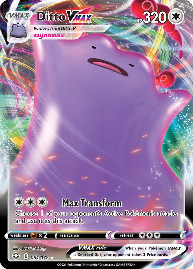 Ditto VMAX (051/072) [Sword & Shield: Shining Fates] | Good Games Morley