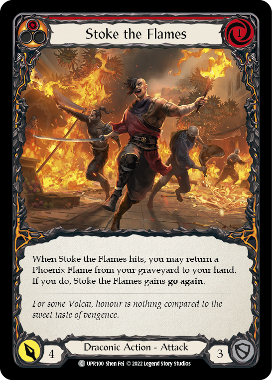 Stoke the Flames [UPR100] (Uprising)  Rainbow Foil | Good Games Morley