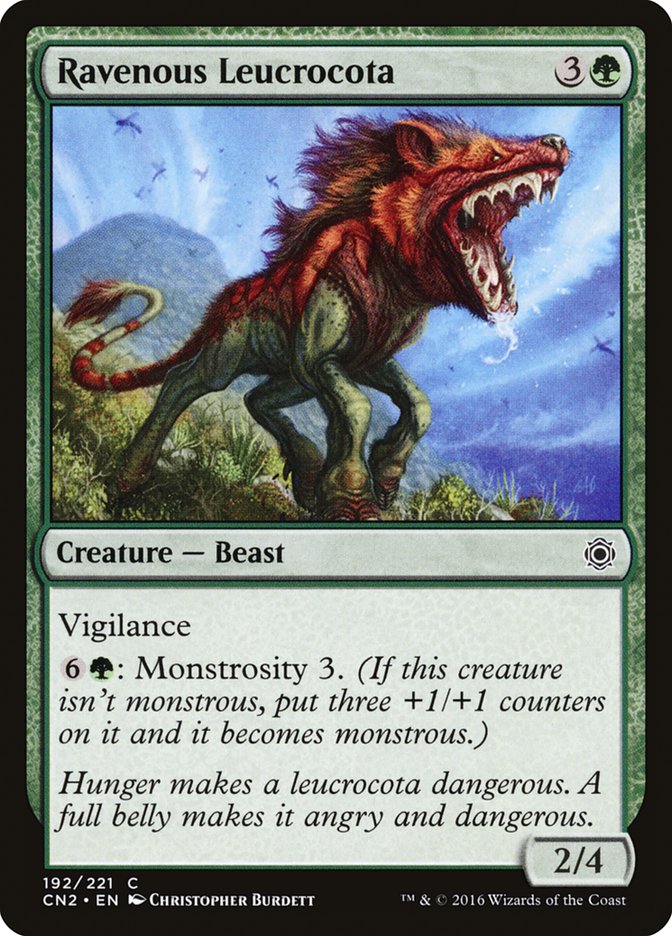 Ravenous Leucrocota [Conspiracy: Take the Crown] | Good Games Morley