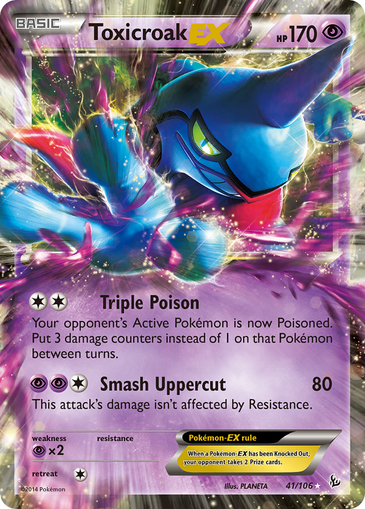 Toxicroak EX (41/106) [XY: Flashfire] | Good Games Morley