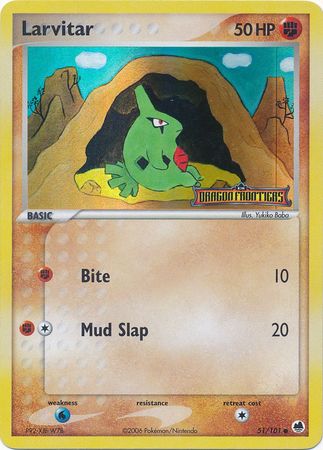 Larvitar (51/101) (Stamped) [EX: Dragon Frontiers] | Good Games Morley