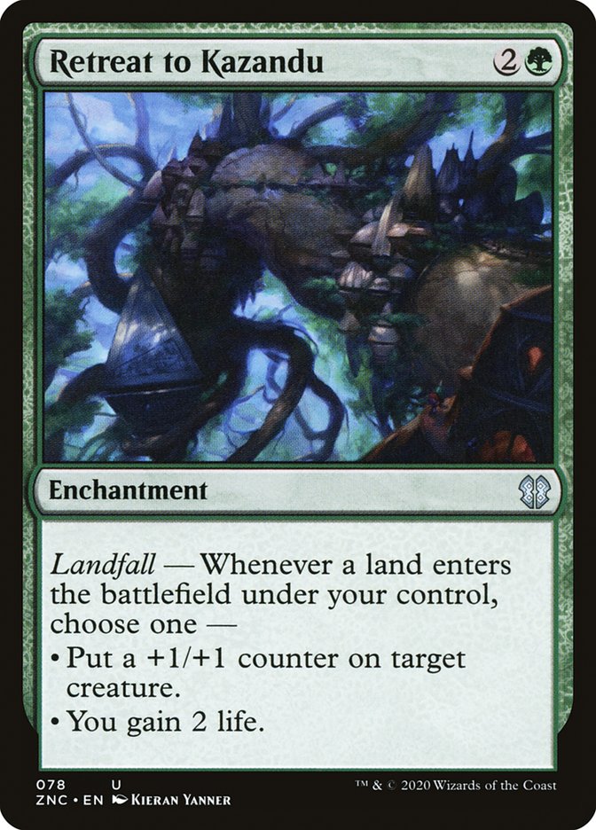 Retreat to Kazandu [Zendikar Rising Commander] | Good Games Morley