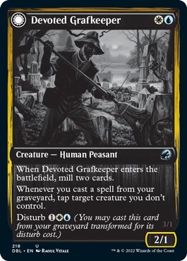 Devoted Grafkeeper // Departed Soulkeeper [Innistrad: Double Feature] | Good Games Morley