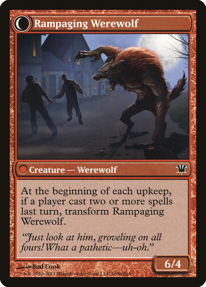 Tormented Pariah // Rampaging Werewolf [Innistrad] | Good Games Morley