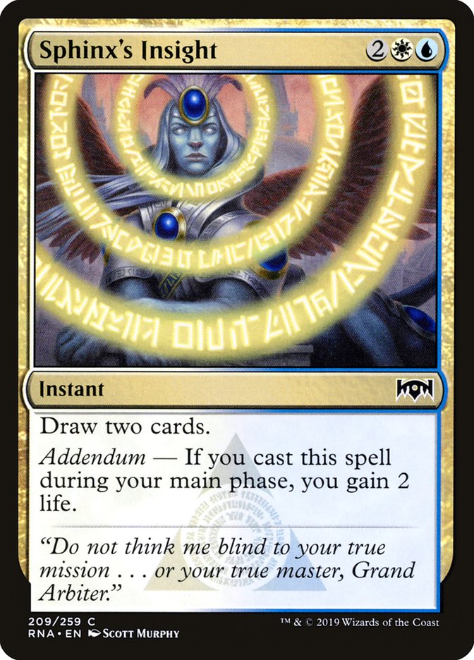 Sphinx's Insight [Ravnica Allegiance] | Good Games Morley