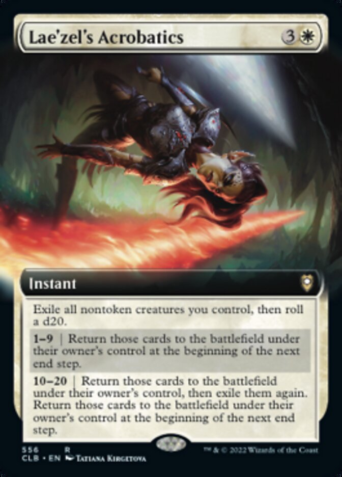 Lae'zel's Acrobatics (Extended Art) [Commander Legends: Battle for Baldur's Gate] | Good Games Morley