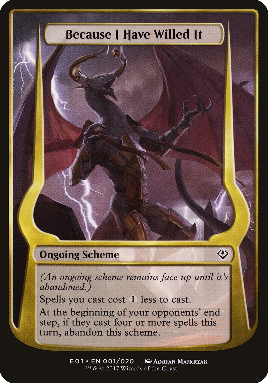 Because I Have Willed It (Schemes) [Archenemy: Nicol Bolas Schemes] | Good Games Morley