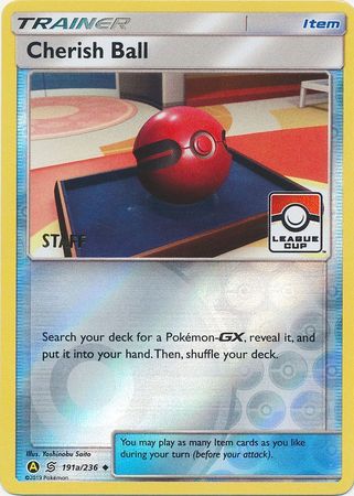 Cherish Ball (191a/236) (League Promo Staff) [Sun & Moon: Unified Minds] | Good Games Morley
