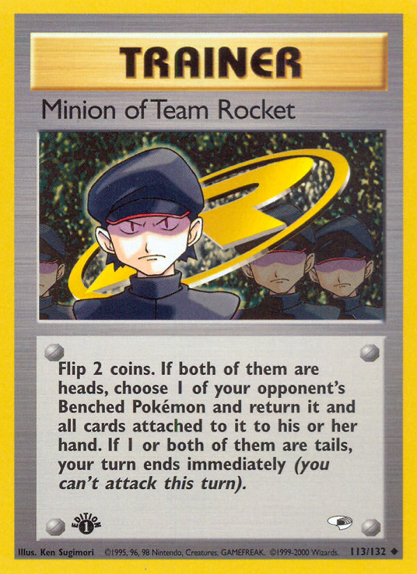 Minion of Team Rocket (113/132) [Gym Heroes 1st Edition] | Good Games Morley