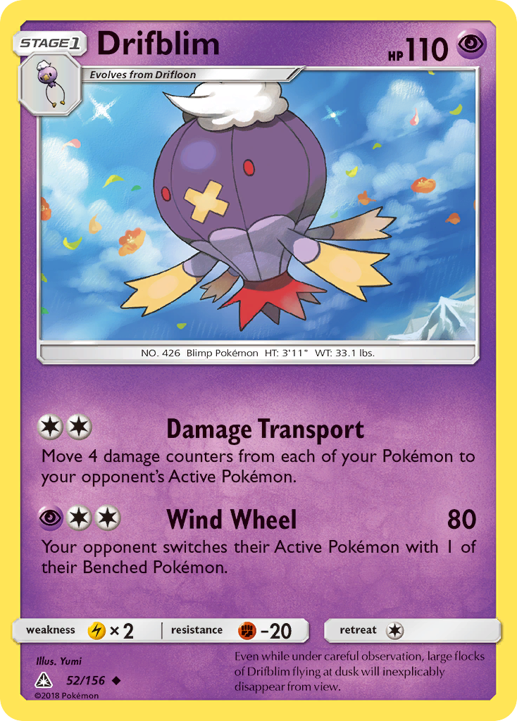 Drifblim (52/156) [Sun & Moon: Ultra Prism] | Good Games Morley