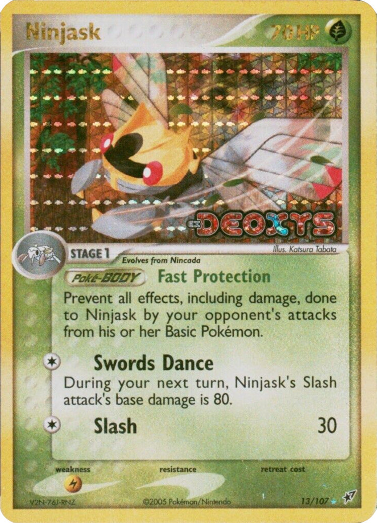 Ninjask (13/107) (Stamped) [EX: Deoxys] | Good Games Morley