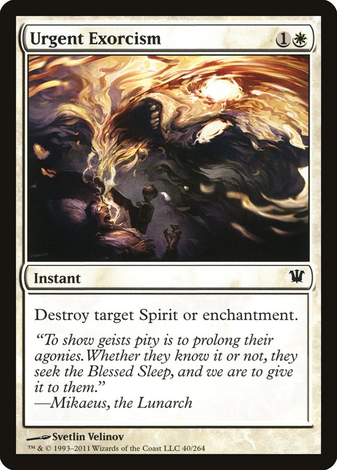 Urgent Exorcism [Innistrad] | Good Games Morley
