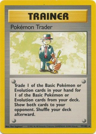 Pokemon Trader (77/102) [Base Set Unlimited] | Good Games Morley