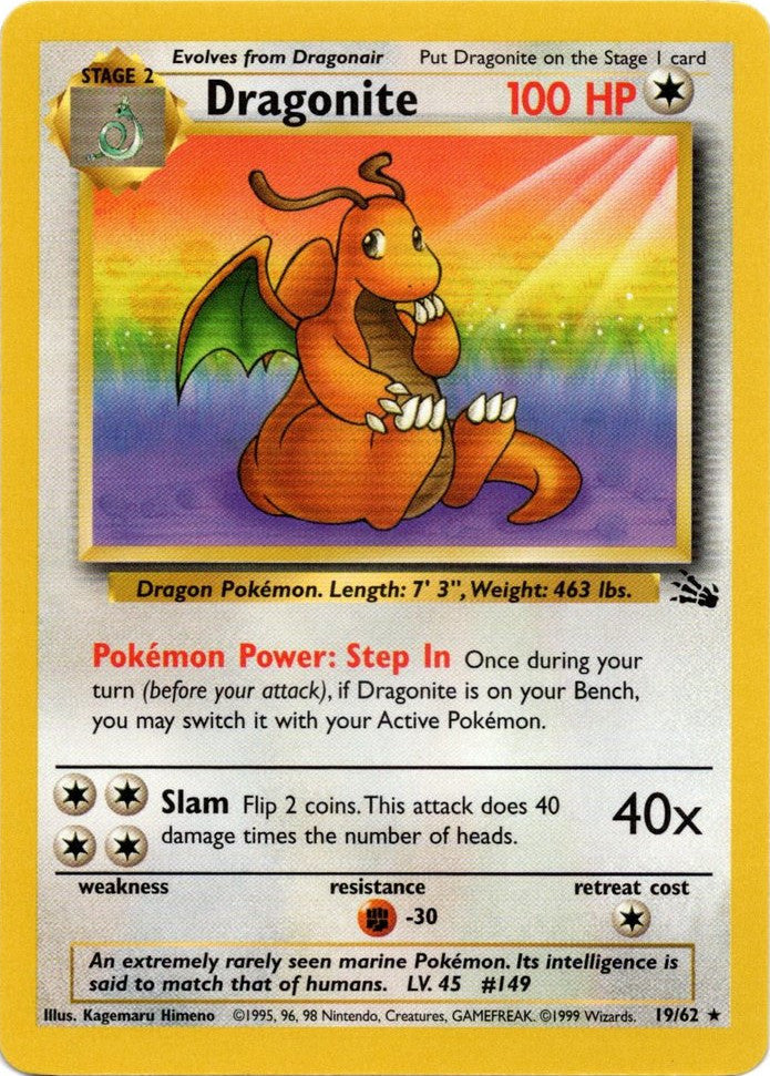 Dragonite (19/62) [Fossil Unlimited] | Good Games Morley
