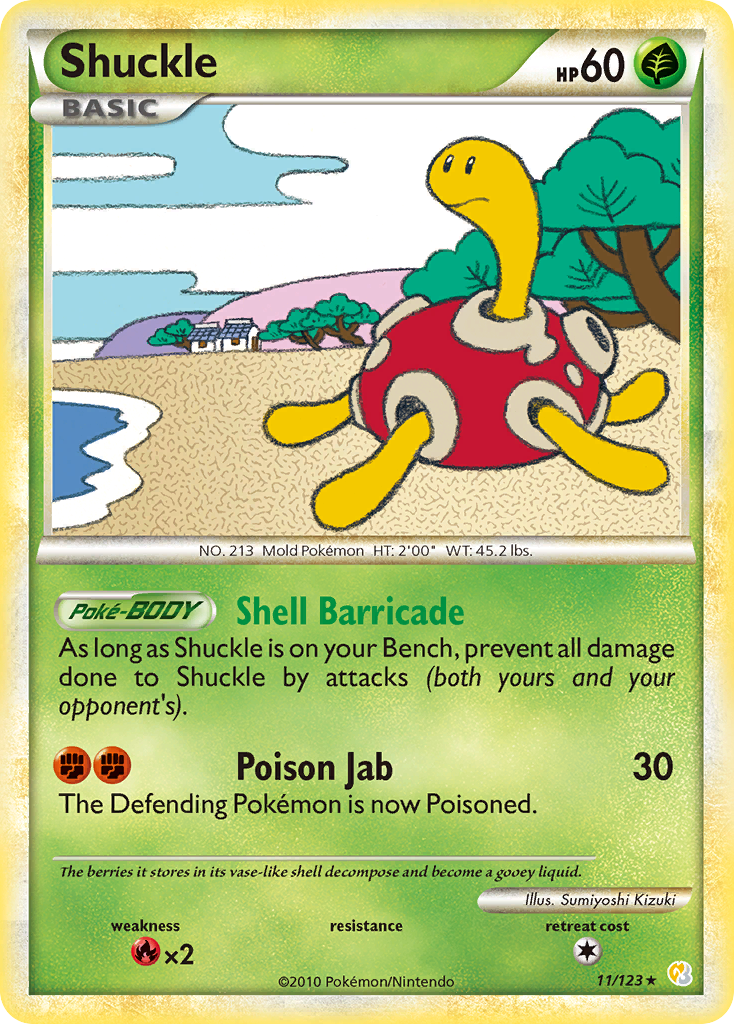 Shuckle (11/123) [HeartGold & SoulSilver: Base Set] | Good Games Morley