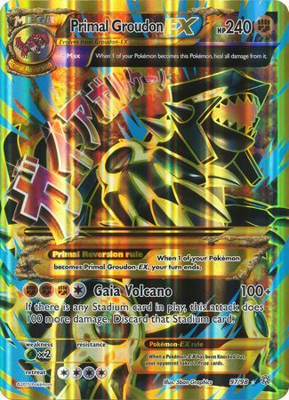 Primal Groudon EX (97/98) (Jumbo Card) [XY: Ancient Origins] | Good Games Morley