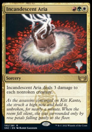 Incandescent Aria (Promo Pack) [Streets of New Capenna Promos] | Good Games Morley