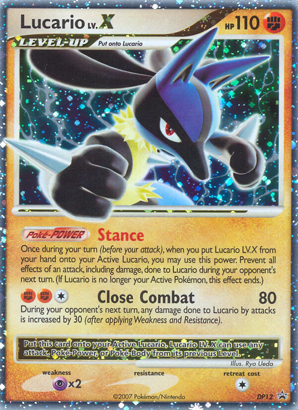 Lucario LV.X (DP12) [Diamond & Pearl: Black Star Promos] | Good Games Morley