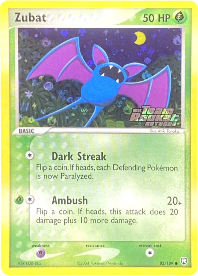 Zubat (82/109) (Stamped) [EX: Team Rocket Returns] | Good Games Morley