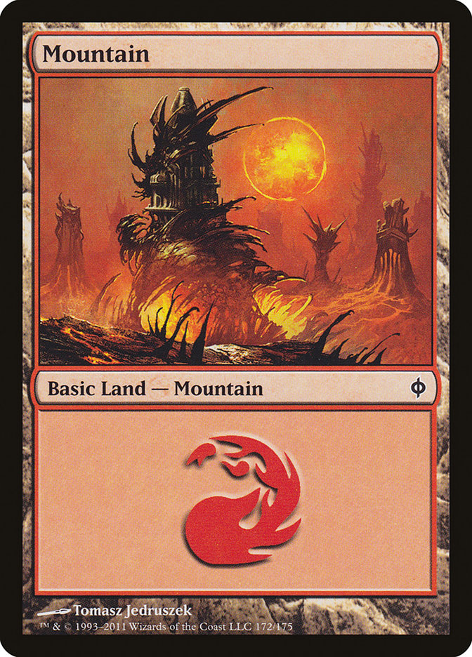 Mountain (172) [New Phyrexia] | Good Games Morley