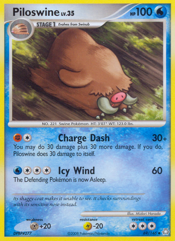 Piloswine (69/146) [Diamond & Pearl: Legends Awakened] | Good Games Morley