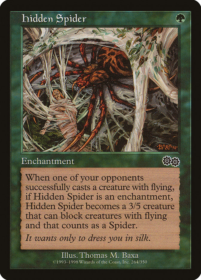Hidden Spider [Urza's Saga] | Good Games Morley