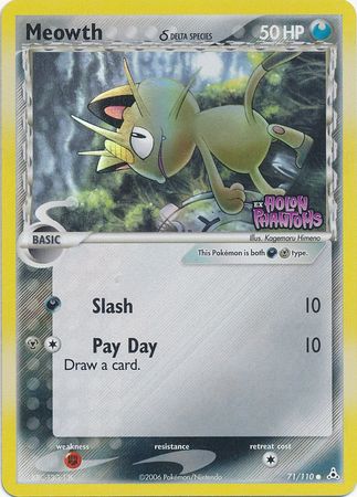 Meowth (71/110) (Delta Species) (Stamped) [EX: Holon Phantoms] | Good Games Morley