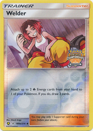 Welder (189a/214) (Regional Championship Promo) [Sun & Moon: Unbroken Bonds] | Good Games Morley