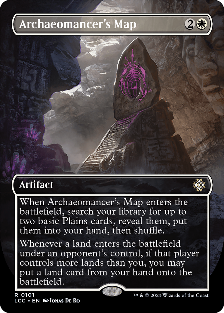 Archaeomancer's Map (Borderless) [The Lost Caverns of Ixalan Commander] | Good Games Morley