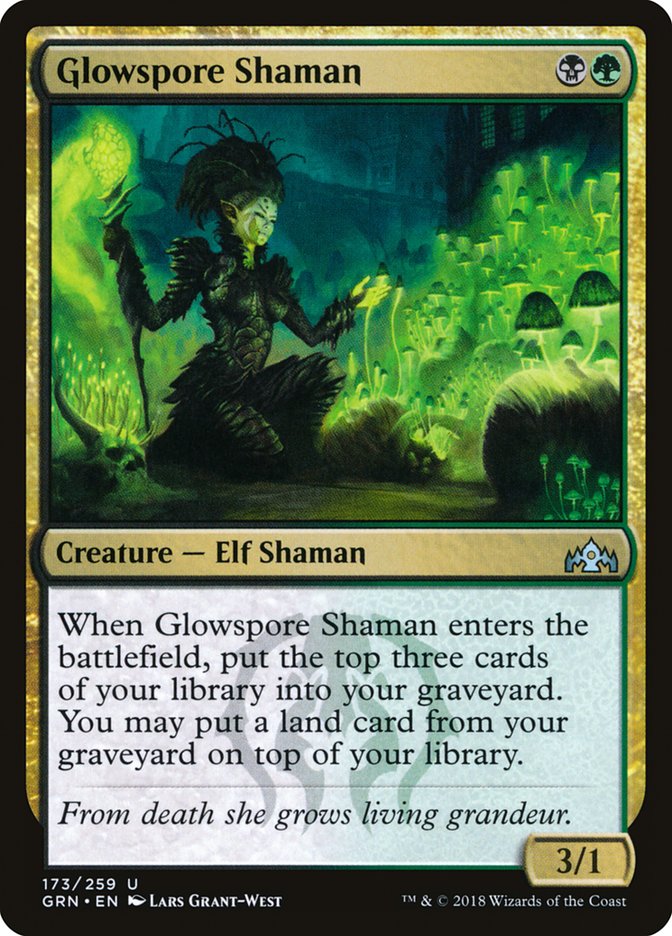 Glowspore Shaman [Guilds of Ravnica] | Good Games Morley