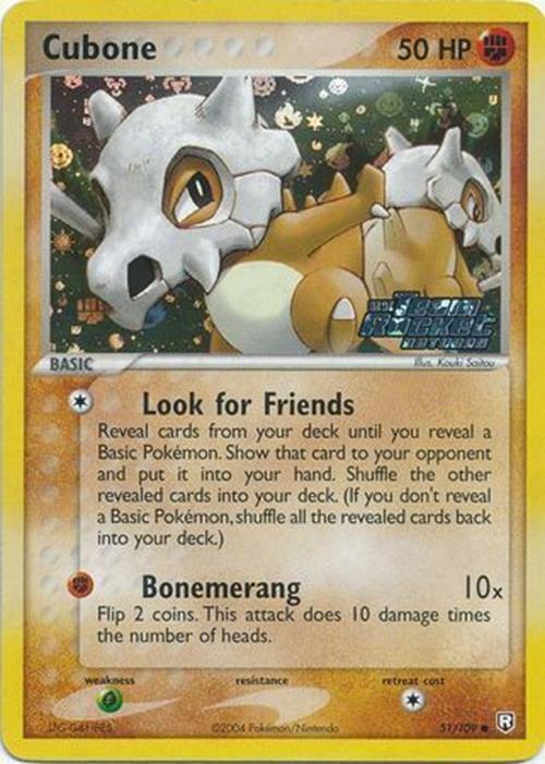 Cubone (51/109) (Stamped) [EX: Team Rocket Returns] | Good Games Morley