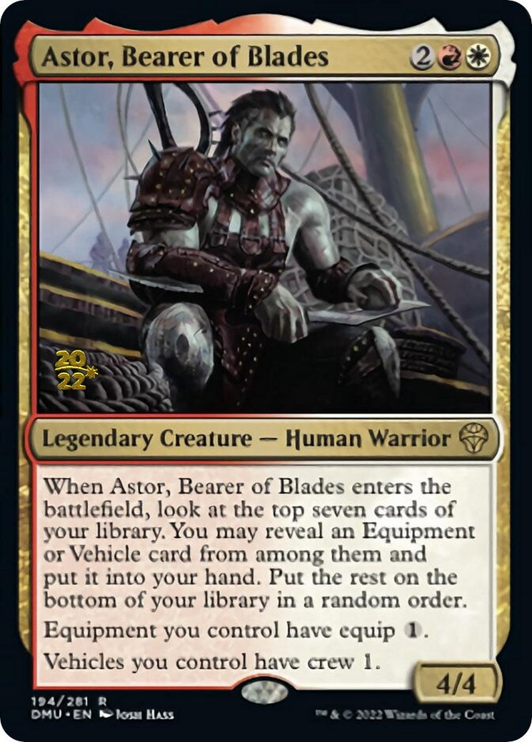 Astor, Bearer of Blades [Dominaria United Prerelease Promos] | Good Games Morley
