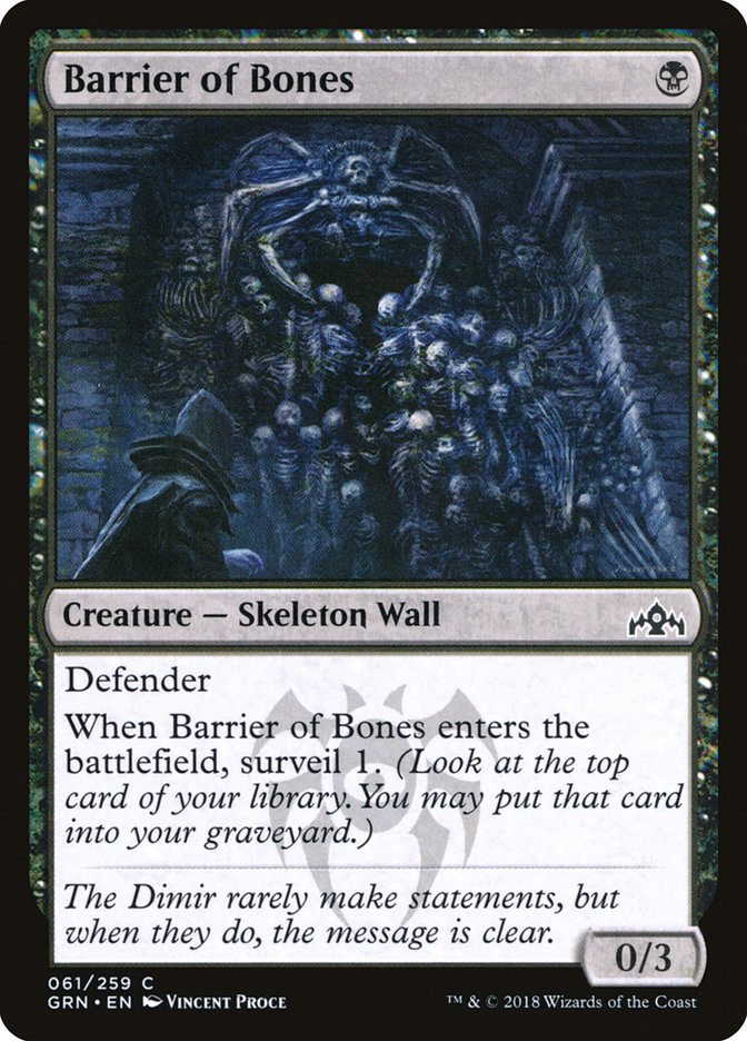 Barrier of Bones [Guilds of Ravnica] | Good Games Morley